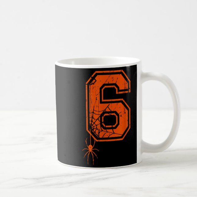 Number 6 67 Meme Halloween Sder Costume Matching G Kaffemugg (Höger)