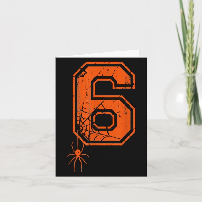 Number 6 67 Meme Halloween Sder Costume Matching G Kort (Framsida)