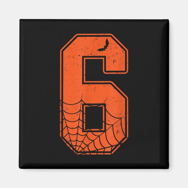 Number 6 67 Meme Kostym Matchande Grupp Halloween  Magnet (Framsidan)