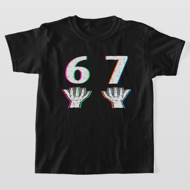 Number 6 7 • Matching 67 Meme Halloween Six Seven T Shirt (Laydown)