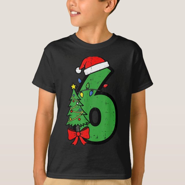 Number 6 Christmas 6 7 Matching 67 Meme Men Women  T Shirt (Framsida)