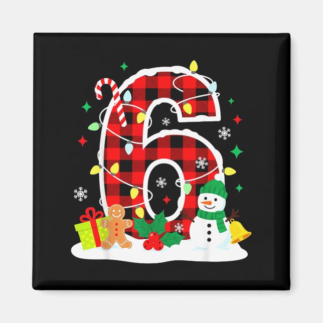 Number 6 Funny 67 Six Seven Meme Matching Couple C Magnet (Framsidan)