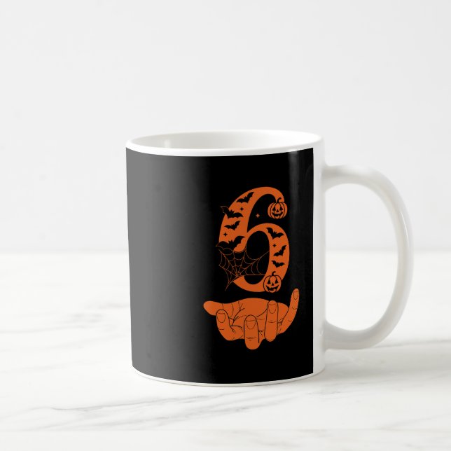 Number 6 Matchande 67 Meme Halloween-kostym Män Kv Kaffemugg (Höger)