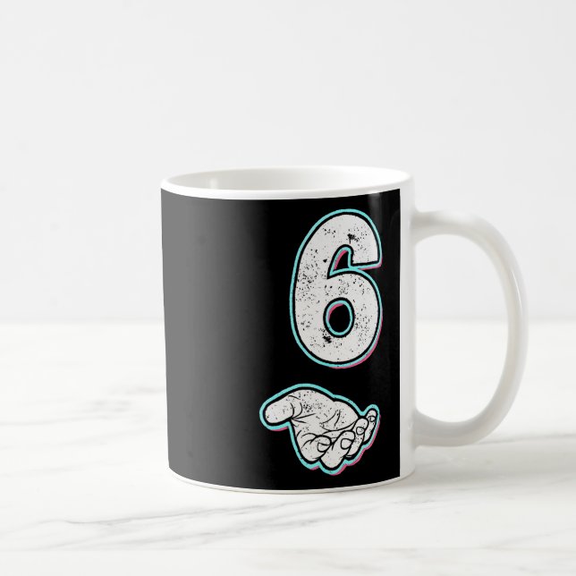 Number 6 Matchande 67 Meme Halloween Kostym Män Wo Kaffemugg (Höger)