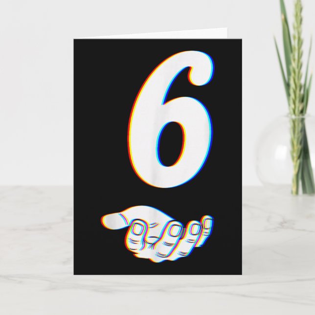 Number 6 Matchande 67 Meme Halloween Kostym Män Wo Kort (Framsida)