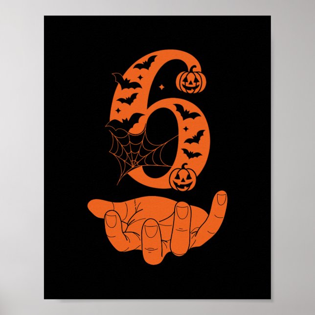 Number 6 Matchande 67 Meme Halloween Kostym Män Wo Poster (Framsidan)