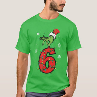 Number 6 Matching 67 Meme 6 7 Christmas Boys Youth T Shirt