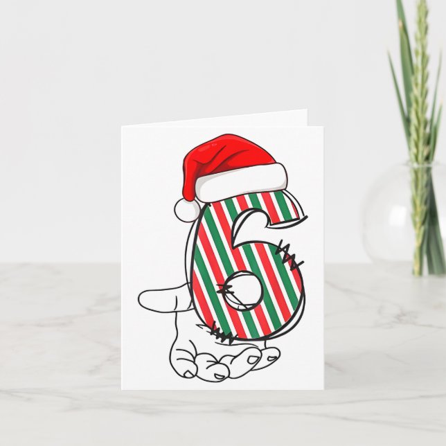 Number 6 Matching 67 Meme Christmas Costume Men Wo Kort (Framsida)