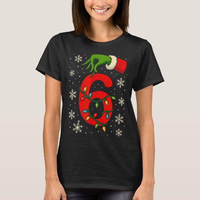 Number 6 Matching Six Seven Meme Christmas Boys Yo T Shirt (Framsida)