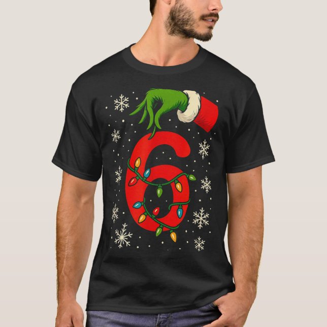Number 6 Matching Six Seven Meme Christmas Boys Yo T Shirt (Framsida)
