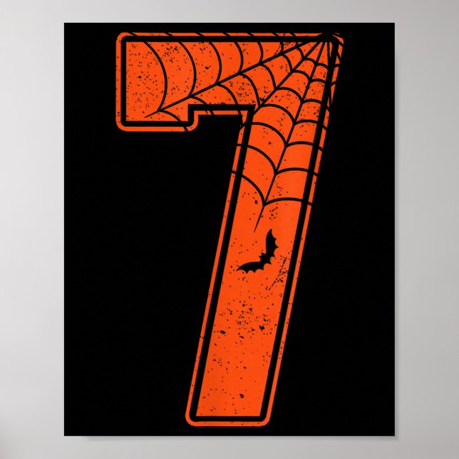 Number 7 67 Meme Costume Matching Group Halloween  Poster (Framsidan)