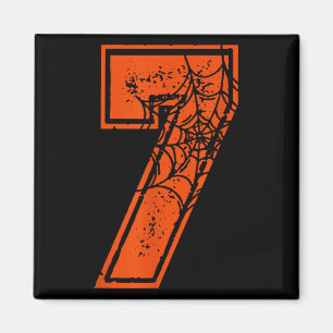 Number 7 67 Meme Halloween Pumpa Kostym Matchande Magnet
