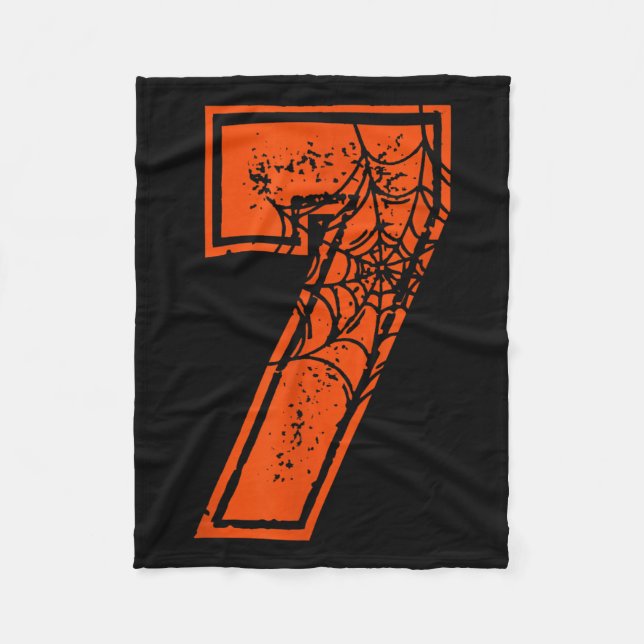 Number 7 67 Meme Halloween Pumpkin Costume Matchin Fleecefilt (Framsidan)