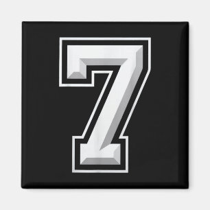 Number 7 67 Meme Matchning Magnet
