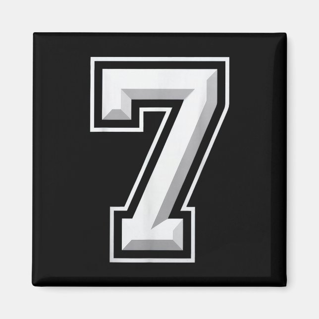 Number 7 67 Meme Matchning  Magnet (Framsidan)