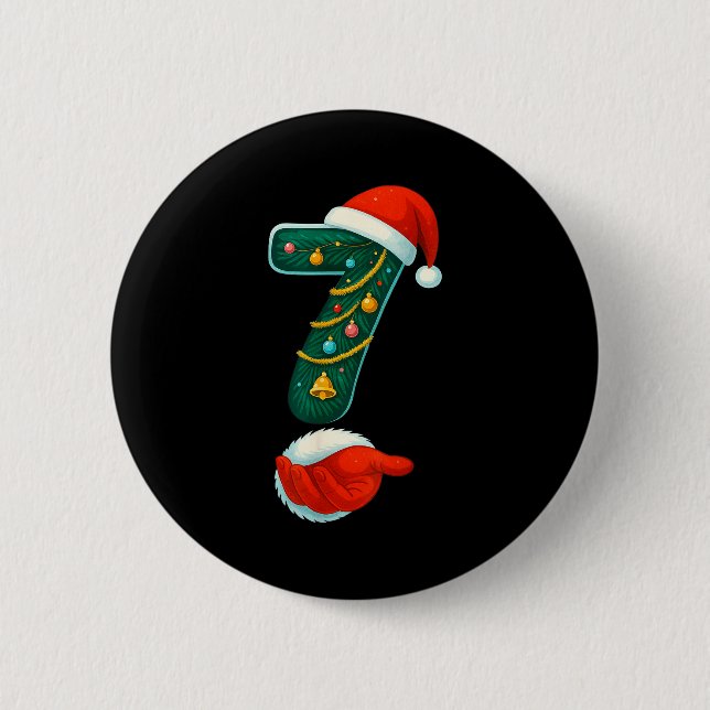 Number 7 6 Meme 67 Couple Pajamas Christmas Matchi Knapp (Framsida)