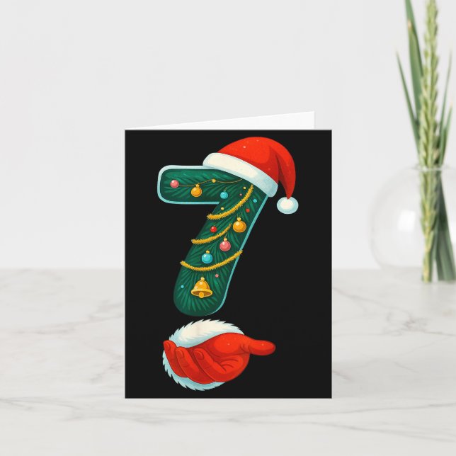 Number 7 6 Meme 67 Couple Pajamas Christmas Matchi Kort (Framsida)