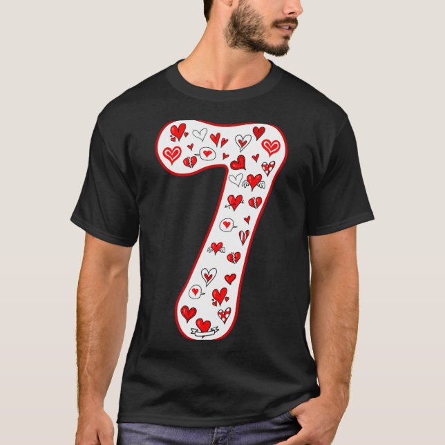 Number 7 Couple Costume Duo 67 Meme Six Seven Vale T Shirt (Framsida)