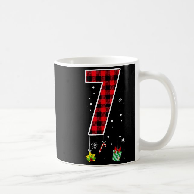 Number 7 Funny Meme Saying 6 7 Six Seven Christmas Kaffemugg (Höger)