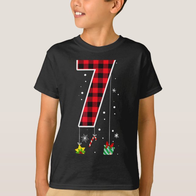 Number 7 Funny Meme Saying 6 7 Six Seven Christmas T Shirt (Framsida)