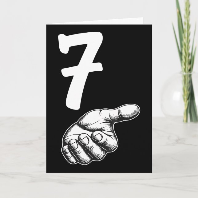 Number 7 Matchande Duo 67 Meme Gen Alpha Slang Hal Kort (Framsida)