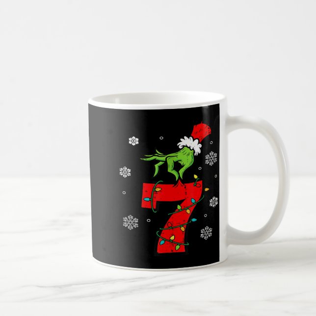 Number 7 Matching 67 Meme 6 7 Christmas Boys Youth Kaffemugg (Höger)