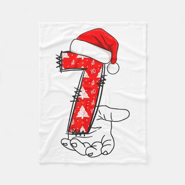 Number 7 Matching 67 Meme Christmas Costume Men Wo Fleecefilt (Framsidan)