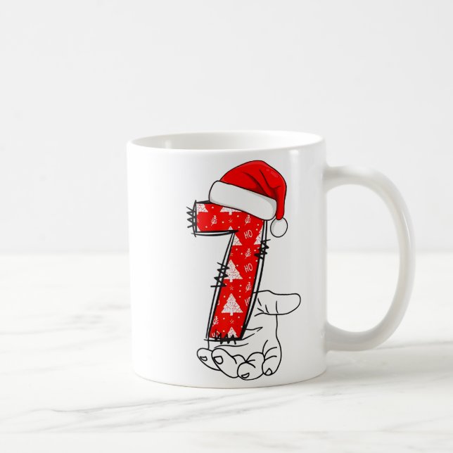 Number 7 Matching 67 Meme Christmas Costume Men Wo Kaffemugg (Höger)