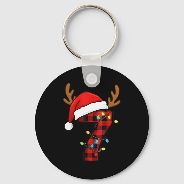 Number 7 Matching 67 Meme Christmas Costume Men Wo Nyckelring (Framsida)