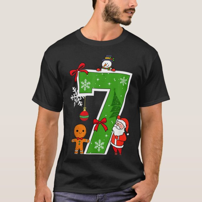 Number 7 Matching 67 Meme Christmas Costume Men Wo T Shirt (Framsida)