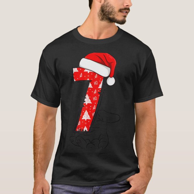 Number 7 Matching 67 Meme Christmas Costume Men Wo T Shirt (Framsida)