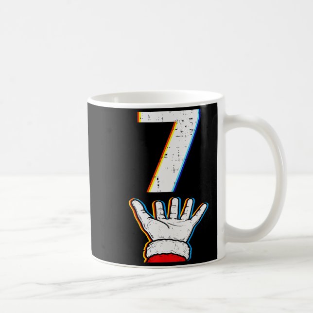 Number 7 Matching 67 Meme Christmas Pajamas Men Wo Kaffemugg (Höger)