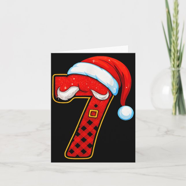 Number 7 Matching 67 Meme Christmas Pajamas Men Wo Kort (Framsida)