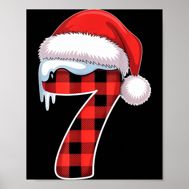 Number 7 Matching 6 7 Meme Christmas Costume Men W Poster (Framsidan)