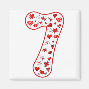 Number 7 Par Kostym Duo 67 Meme Sex Sju Vale Magnet