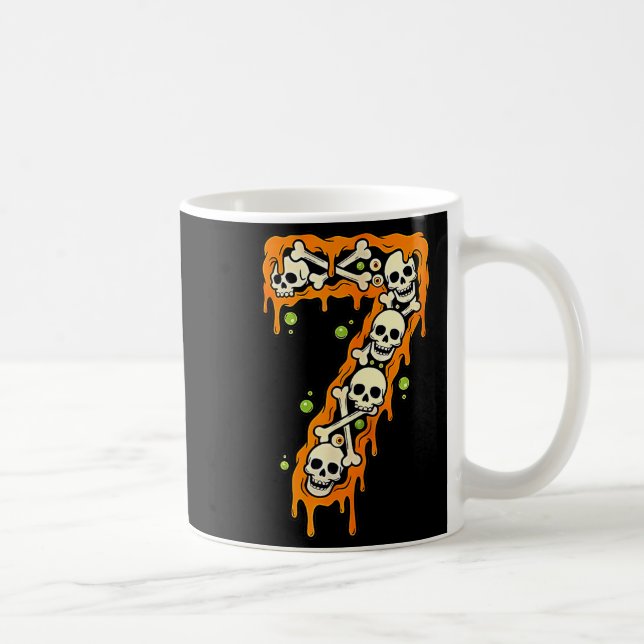 Number 7 Six Seven 6 7 Meme Funny Design Couples H Kaffemugg (Höger)
