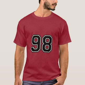 Number 98 Varsity Sports Jersey | 98th Birthday T Shirt