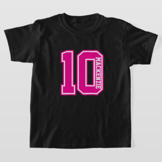 Number And Name Personalized Varsity  T Shirt