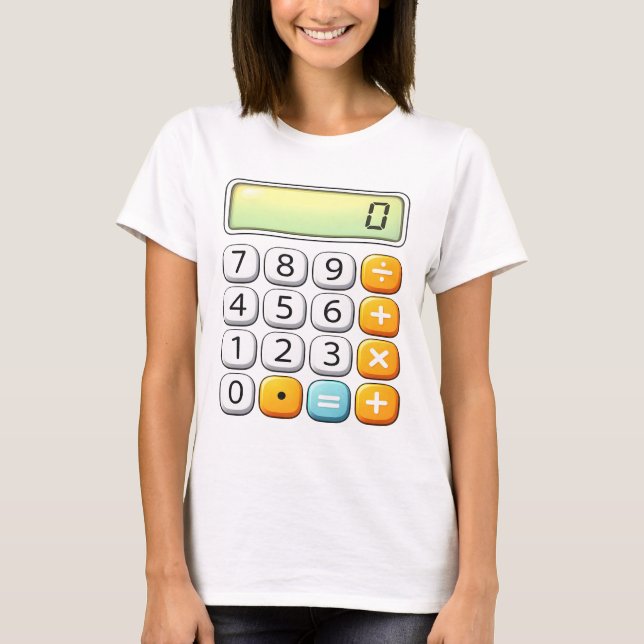 Number Day Classic Calculator Math T Shirt (Framsida)