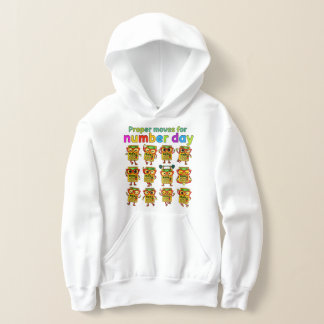 Number Day Kids Hoodie | Maths Movement Activity T Shirt