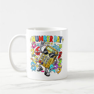 Number Day Maths Mug | Fun Calculator Design Kaffemugg