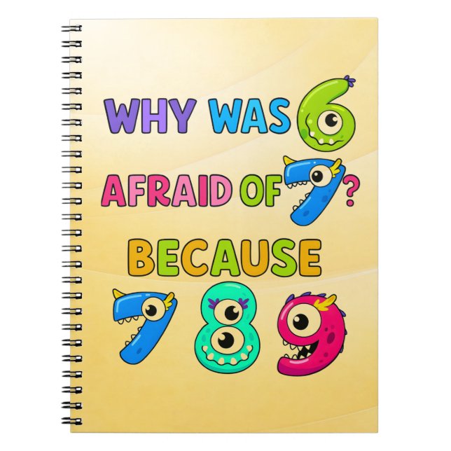 Number Day Maths Notebook | Funny Numbers Joke Anteckningsbok (Framsidan)