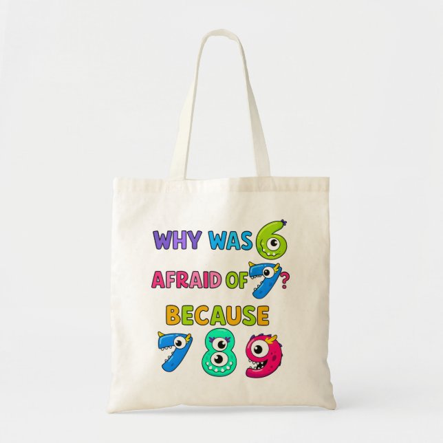 Number Day Tote Bag | Funny Maths Numbers Tygkasse (Framsidan)