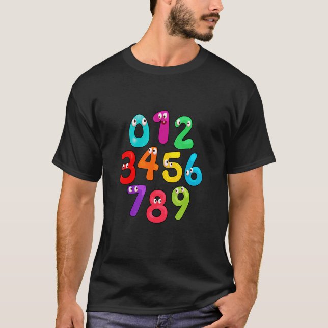 Number Learning calculator costume matc day Math O T Shirt (Framsida)