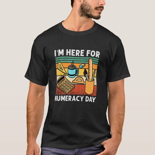 Number Learning calculator costume matc day Math O T Shirt (Framsida)