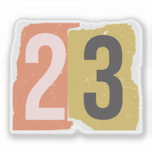 Number Magazine Ransom 23 Klistermärken