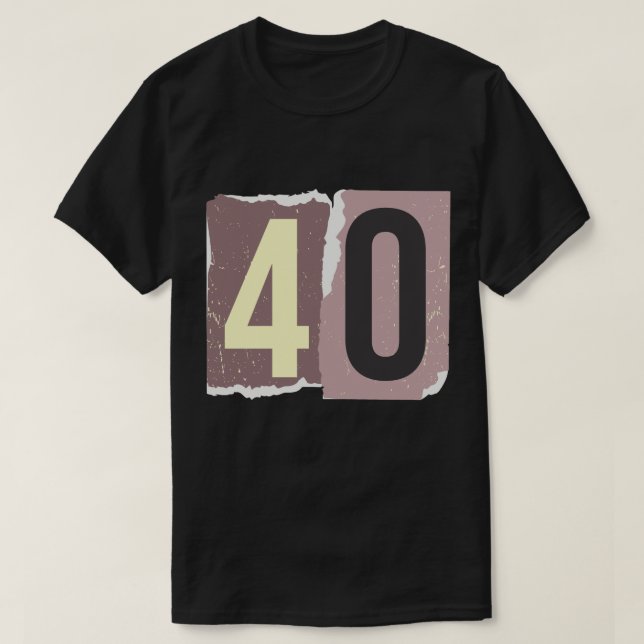 Number Magazine Ransom 40 T Shirt (Design framsida)