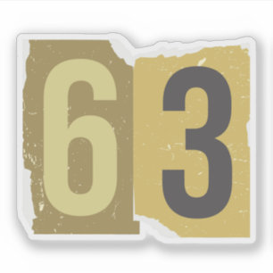 Number Magazine Ransom 63 Klistermärken