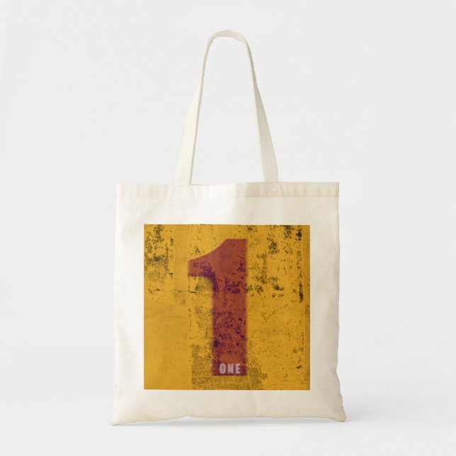 number tote bag-1 tygkasse (Framsidan)