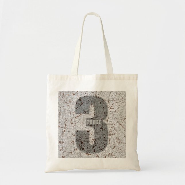 number tote bag-3 tygkasse (Framsidan)